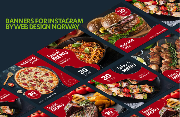 2. Banners for Instagram by Web Design Norway